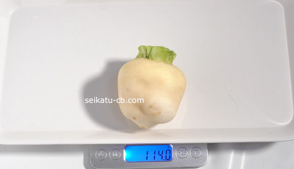 ��˿��������ʤӤ�����3���ܤνŤ���114.0g