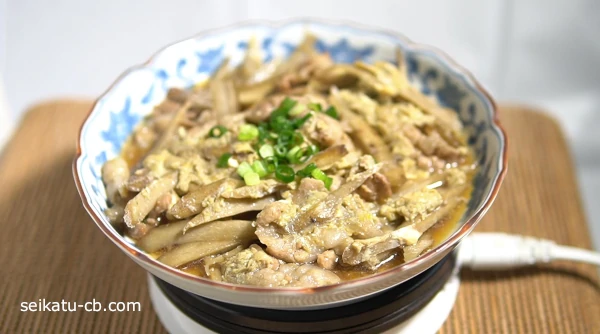 冷凍ごぼうで作った豚ごぼう