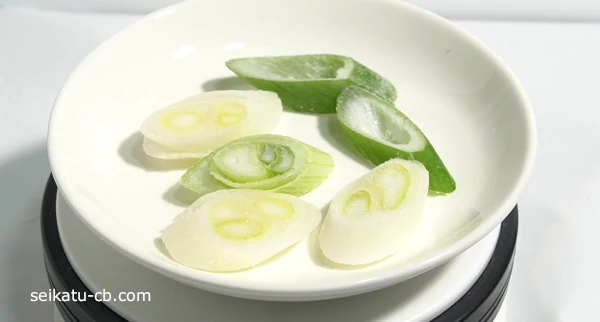 生で冷凍した長ねぎ