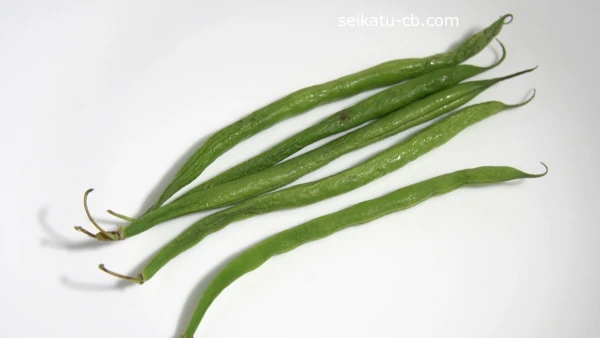 さやいんげんをそのまま冷蔵保存5日目