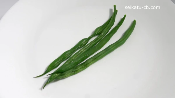 茹でたさやいんげん