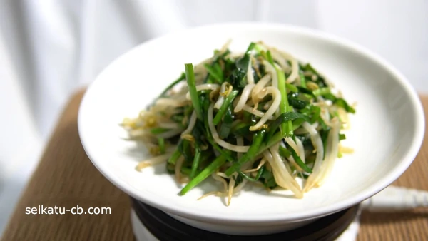 ニラもやし炒め