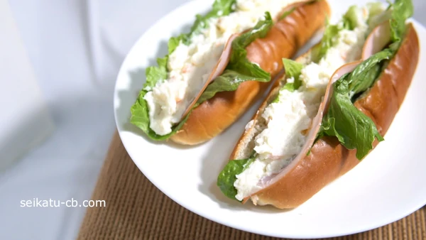 業務スーパーのポテトサラダで作ったポテサラロール