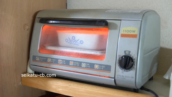 ポテトサラダグラタンをオーブントースターで焼く