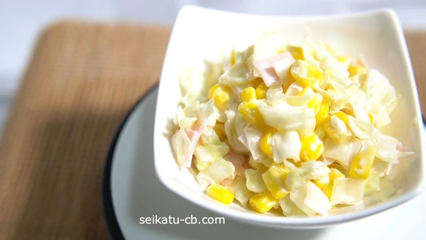 業務スーパーの冷凍とうもろこしで作ったコールスロー