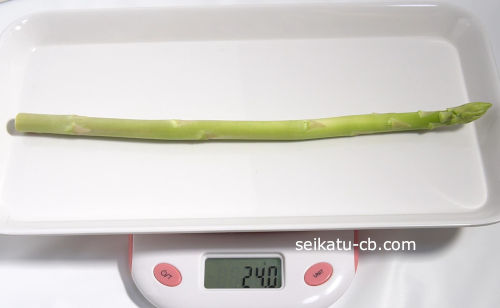 ���Τޤ���¸���륢���ѥ饬���ν����νŤ���24.0g