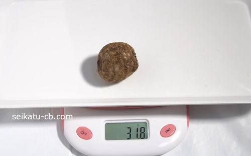 Τ���ʹ������Ǽ��餻���ݥ��ޤ�����ƾﲹ��¸3���ܤνŤ���31.8g