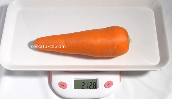 �ˤ󤸤��ﲹ��¸1�����ܤνŤ���212.8g�Ǥ���