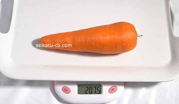 �ˤ󤸤��ﲹ��¸2�����ܤνŤ���207.5g�Ǥ���