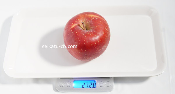 りんご1個の重さは295.6g