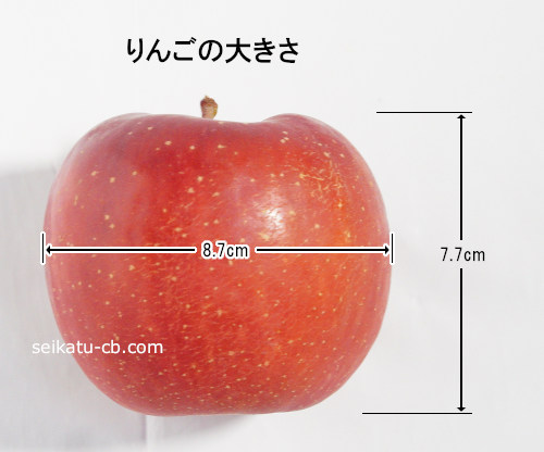 りんご1個の大きさ