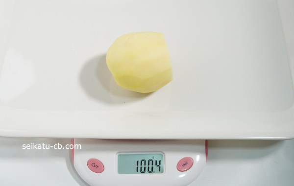 通常サイズのじゃがいも100g分