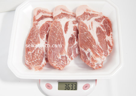 �ڸ������������ơ���1�ѥå��νŤ���363.3g