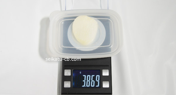 ���ڤ�ˤ������L�˥������Τˤ�ˤ�1��νŤ���3.869g