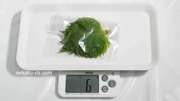 �Ĥ��������ա�1��ʬ�νŤ���6g