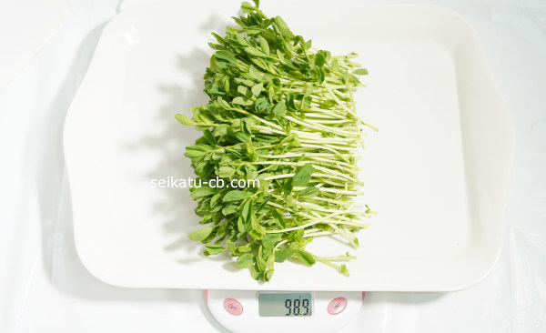 Ʀ��1�ѥå�ʬ�νŤ���98.9g