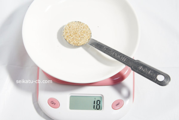 Çò¤¹¤ê¤´¤Þ¾®¤µ¤¸1ÇդνŤµ¤Ï1.8g