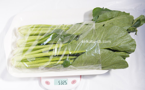 ���L�˥������ξ�����1��ʬ�νŤ���532.5g