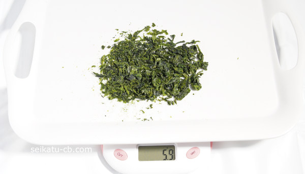 ������1��ʬ����ȤνŤ���5.9g�Ǥ�