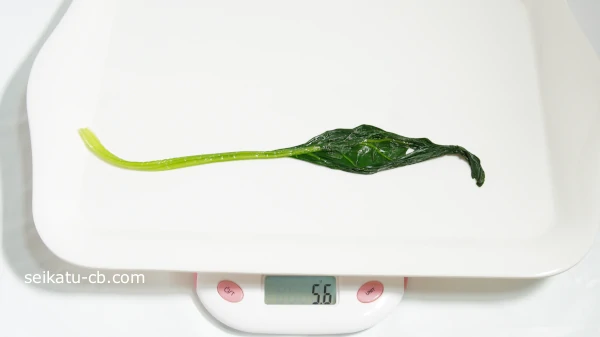 觤Ǥ��ۤ������1�ܤνŤ���5.6g