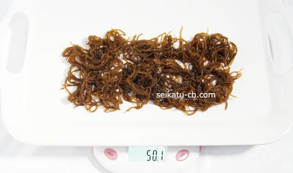 もずく50g分の分量