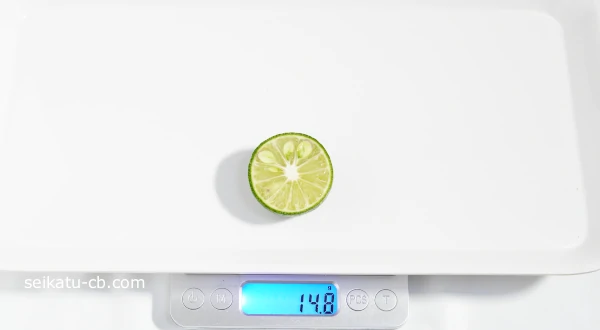 ����S�˥������Τ�����Ⱦʬ�νŤ���14.8g